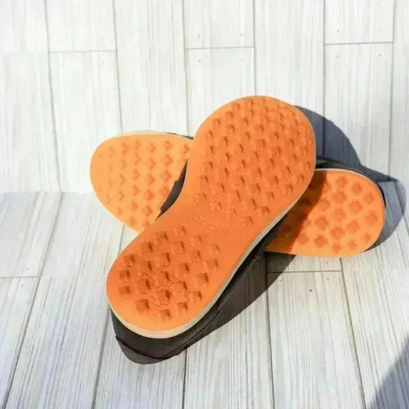 ECCO Men's Golf Shoes Size 42 Brown Leather Hydromax Excellent Condition - Picture 9 of 12